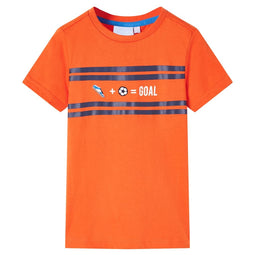 Kindershirt 116 donkeroranje
