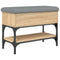 Schoenenbank 62x32x45 cm bewerkt hout sonoma eikenkleurig