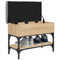 Schoenenbank 62x32x45 cm bewerkt hout sonoma eikenkleurig