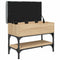 Schoenenbank 62x32x45 cm bewerkt hout sonoma eikenkleurig