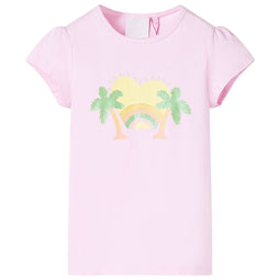 Kindershirt 140 lichtroze