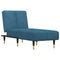 Chaise longue fluweel blauw