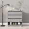Dressoir 70x41x75 cm spaanplaat grijs sonoma eikenkleurig