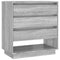 Dressoir 70x41x75 cm spaanplaat grijs sonoma eikenkleurig