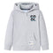 Kindervest met capuchon en rits 104 grijs