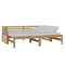 Slaapbank uitschuifbaar grenenhout honingbruin 2x(90x200) cm