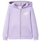 Kindervest met capuchon 104 lila