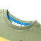 Kindershirt met korte mouwen 128 lichtkakikleurig