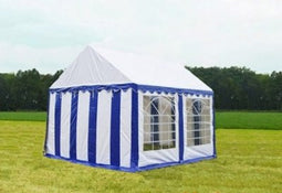 Classic Plus Feest-tent PVC 4x4x2 mtr in Wit-Blauw