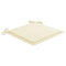 Tuinstoelkussens 4 st 50x50x4 cm stof crmekleurig