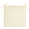 Tuinstoelkussens 4 st 50x50x4 cm stof crmekleurig