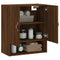 Wandkast 60x31x70 cm bewerkt hout bruineikenkleurig