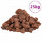 Lavastenen 25 kg 1-2 cm rood