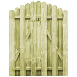 Tuinpoort gebogen ontwerp 100x125 cm FSC gempregneerd grenenhout