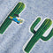 Kindertopje 116 gemleerd blauw