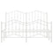 Bedframe met hoofd- en voeteneindemetaal wit 135x190 cm