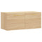 Wandkast 80x36,5x35 cm bewerkt hout sonoma eikenkleurig