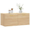 Wandkast 80x36,5x35 cm bewerkt hout sonoma eikenkleurig