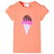 Kindershirt 116 neonoranje