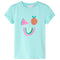 Kindershirt met kleurrijke fruitprint 92 lichtmintkleurig
