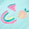 Kindershirt met kleurrijke fruitprint 92 lichtmintkleurig