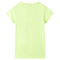 Kindershirt 92 fluorescerend geel