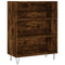 Boekenkast 69,5x32,5x90 cm bewerkt hout gerookt eikenkleurig