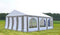 Premium Partytent PVC 6x6x2 mtr in Wit-Grijs