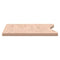 Bureaublad 100x(45-50)x2,5 cm massief beukenhout
