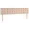 Hoofdborden 2 st 90x5x78/88 cm kunstleer cappuccinokleurig
