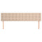 Hoofdborden 2 st 90x5x78/88 cm kunstleer cappuccinokleurig