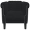 Fauteuil fluweel zwart