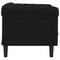 Fauteuil fluweel zwart