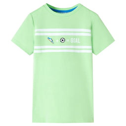 Kindershirt 104 neongroen