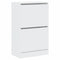 Schoenenkast 60x34x96,5 cm bewerkt hout wit