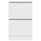 Schoenenkast 60x34x96,5 cm bewerkt hout wit