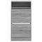 Schoenenkast 60x34x116 cm bewerkt hout grijs sonoma eikenkleur