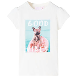 Kindershirt 140 ecru