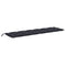 Tuinbankkussens 2 st ruitpatroon 150x50x7 cm stof zwart