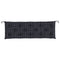 Tuinbankkussens 2 st ruitpatroon 150x50x7 cm stof zwart