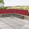 Windscherm uittrekbaar 117x1000 cm rood