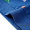 Kindertrui 128 gemleerd donkerblauw