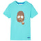 Kindershirt met korte mouwen 116 zeeblauw