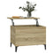 Salontafel 60x44,5x45 cm bewerkt hout sonoma eikenkleurig