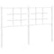 Hoofdbord 135 cm metaal wit