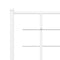 Hoofdbord 135 cm metaal wit