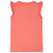 Kindershirt met ruches aan de mouwen 104 koraalkleurig