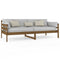 Slaapbank massief grenenhout honingbruin 90x200 cm