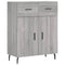 Dressoir 69,5x34x90 cm bewerkt hout grijs sonoma eikenkleurig