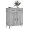 Dressoir 69,5x34x90 cm bewerkt hout grijs sonoma eikenkleurig